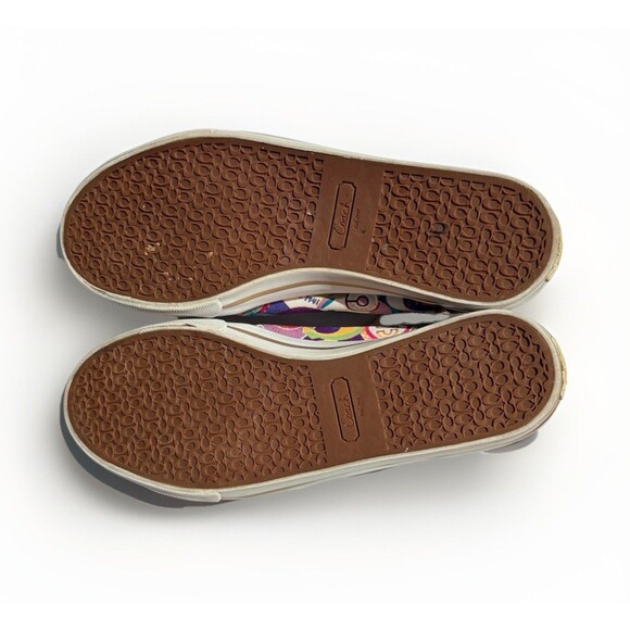 COACH™ Women's DEE Pop C Sneakers Sz 8.5 B Multicolor / Metallic Gold Trim - Picture 7 of 9